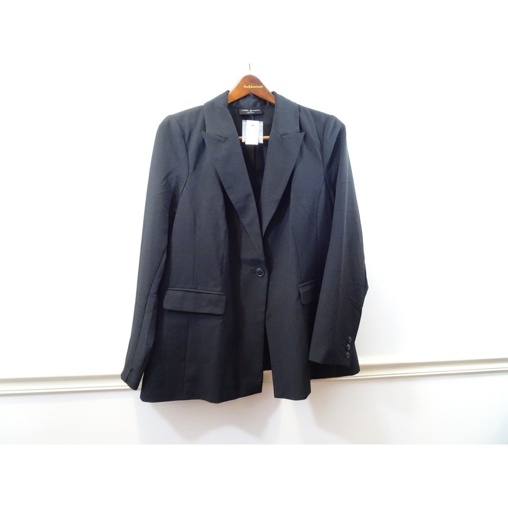 Lane Bryant Black Single Button Stretch Blazer Jacket Plus Size 18 NWT Business